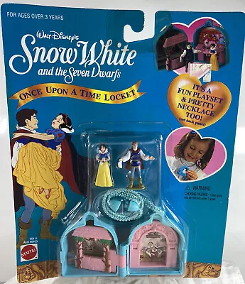 Disney Once Upon A Time Locket Snow White Playset Mattel Princess 66411 • $19.99