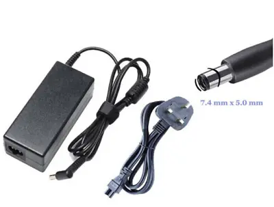 Replacement Laptop AC Adapter For HP EliteBook Laptops Power Supply - 7.4mm Tip • £5.99