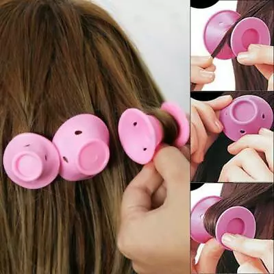 30pcs Magic Soft Roller Silicone No Heat Hair Curlers Roller Hair Care DIY Tool • £5.99