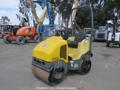 2015 Wacker Neuson RD12A 36 Ride On Smooth Double Drum Vibratory Roller • $1