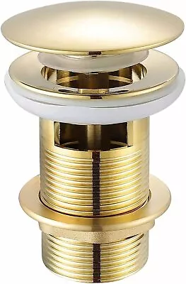 £19.82 • Buy Xcel Home Quality Slotted Gold Dome Shaped Click Clack Basin Waste With Trap | 