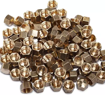 3/8-Inch Brass Compression Cap Stop Valve CapBrass Compression Fitting Pack Of  • $45.88