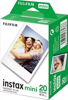 Instax Mini Instant Film White Border 20 Shot Pack Suitable For All Mini Camer • £20.36