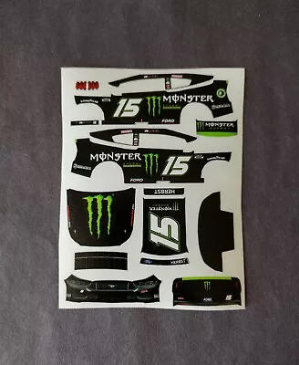 2024 Custom Riley Herbst #15 Monster Energy 1/64 Peel & Stick Decals • $9.95