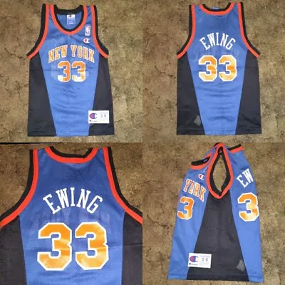 $25 • Buy Champion New York Knicks Basketball Ewing Sz S 8 Vintage Jersey 