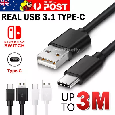 Nintendo Switch Type-C USB Charger Charging Power Cable For Nintendo Switch Lite • $6.95