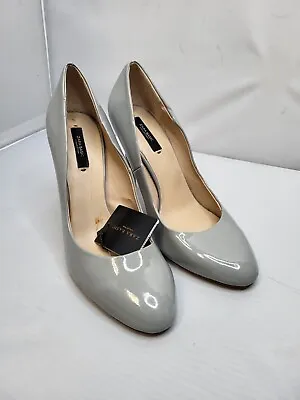 ZARA BASIC Woman GRAY  HIGH HEELED SHOES Size USA 9 EU 40 #B992B • $32.44