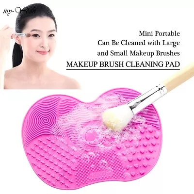 Makeup Brush Cleaner Cosmetic Scrubber Cleaning Washing Mat Pad Medium • $8.99