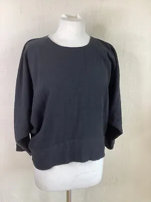 A Détacher Black Gauze Blouse Top 100% Cotton Size US 6 UK 10 Casual Summer • $174.07