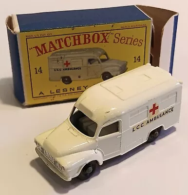 14-C3 EXC/NMINT!! W/D2 Box Lomas Ambulance Lesney Matchbox Circa '62 • $21.98