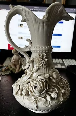 £25 • Buy Antique Belleek Porcelain Vase/Jug C1891-1926