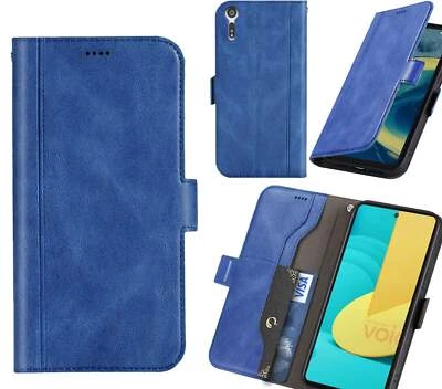 $8.95 • Buy Sony Xperia Xz Wallet Case Cowhide Finish Side Magnet Buckle
