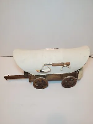 $30 • Buy Vintage Handmade Wooden Canvas Pioneer Western Covered Chuck Wagon Stagecoach 