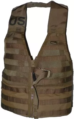 USMC MOLLE Tactical Fighting Load Carrier Tactical Vest Coyote Brown Military • $20.95