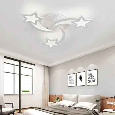 Modern Star Light LED Ceiling Lights Chandelier Living Room Kids Bedroom Decors • £33.99