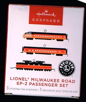 Hallmark - Lionel Trains - 2023 Milwaukee Road Miniature Set Qxm9287 • $14.99