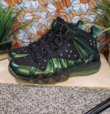 Size 10.5 - Nike Barkley Posite Max Gamma Green High Top Basketball Shoes • $178.88