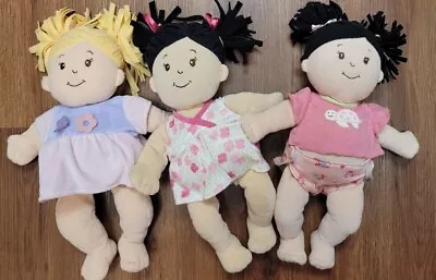 Lot Of 3 Manhattan Toy Company Baby Stella Plush Dolls With Clothes! • $39.99