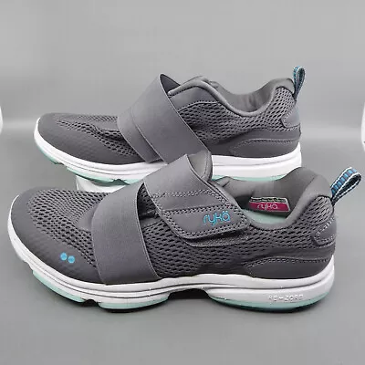 Ryka Women Athletic Running Shoes Gray Size 9 Re-Zorb Devo Cinch Contour Footbed • $18