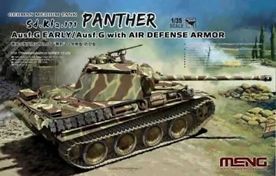 1/35 Meng SdKfz 171 Panther Ausf G Early German Medium Tank W/Air Defense Armor • $56.09