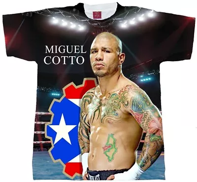 Miguel Cotto T-shirt Delahoya Thomas Hearns Chavez Duran Garcia Gomez • $24.99