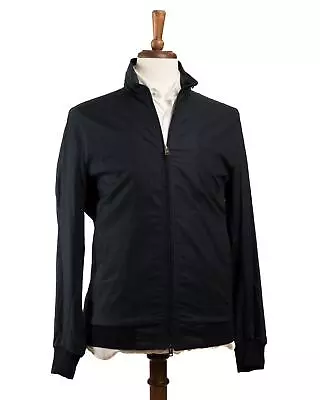 Kired By Kiton $3700 NWT 'Mario 2' Navy Blue Cotton Hooded Jacket (50 IT) M • $649.95