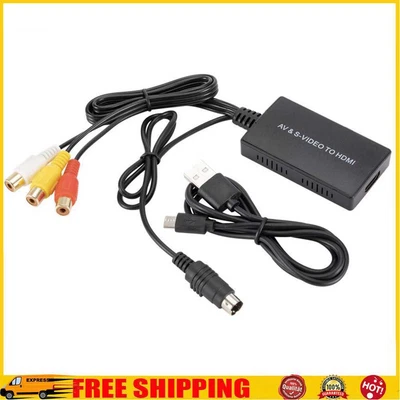 £10.19 • Buy RCA AV S-Video To HDMI-compatible Converter Audio Video Adapter For DVD HDTV STB