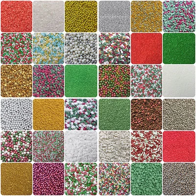 £3.25 • Buy EDIBLE SUGAR CHRISTMAS CUPCAKE SPRINKLES Cupcake Cake Decoration 25g-500g