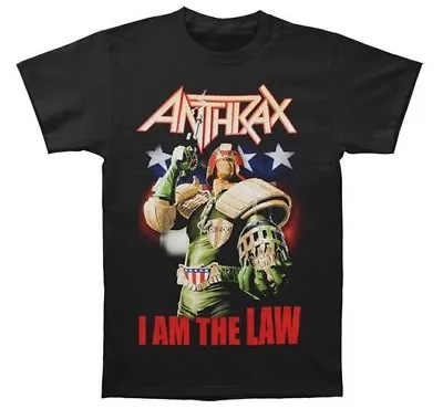Anthrax JUDGE DREDD I AM THE LAW T-Shirt NEW Heavy Metal Band 100% Authentic • $19.99