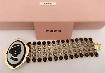 MIU MIU SWAROVSKI Bracelet BOXED GREAT GIFT AUTHENTIC New Prada • $323.71