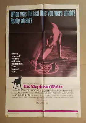 💀 MEPHISTO WALTZ 1971 Genuine 27”x41” One-sheet Movie Poster 💀Alan Alda 71/113 • $18.71