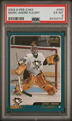 2003 O-Pee-Chee 340 Marc-Andre Fleury - PSA Authentic • $126.75