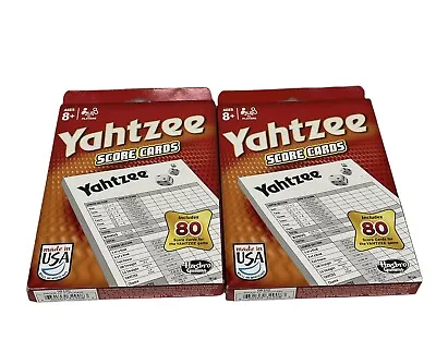 Yahtzee 160 Score Cards - Genuine Hasbro 06100 - (2) 80 Score Cards • $13.99