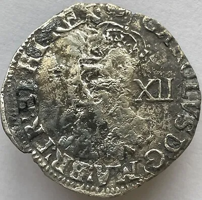 1636-38 Charles I (1st) Silver Hammered Shilling Mm Tun Tower Mint Group D. • £75