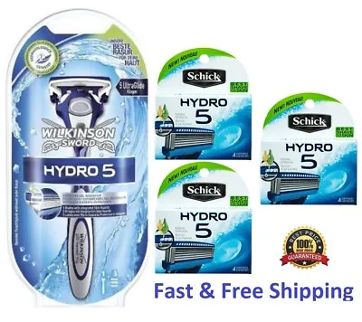16 Schick Hydro 5 Razor & Blades 15 Hydro5 Refill Cartridges Wilkinson Handle • $54.99