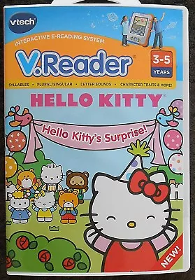 V.Reader HELLO KITTY'S SURPRISE Reading Learning Game Vtech • $6.95