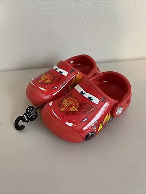 Crocs Lighting McQueen Disney Cars Little Kids Size 6C CrocsFunlabs Red Fun Labs • $69.99