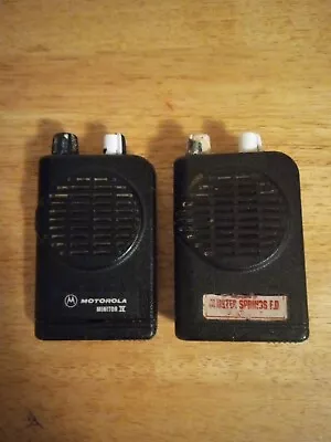 Pair Of Motorola Minitor IV Fire Pagers Broken Read Desc. For Parts Or Repair • $15