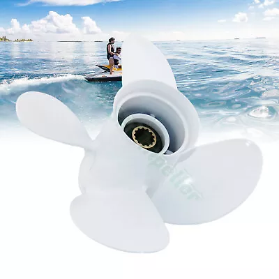 Outboard Propeller 10 5/8x12 Fit Yamaha 25-60HP T25 F30 F40 F50 Aluminum 4 Blade • $82.66