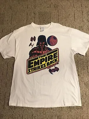 Men’s Star Wars The Empire Strikes Back T-shirt White Size XL Vintage • $12