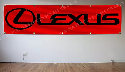 Lexus Banner Flag 2X8 Ft Luxury Sedans SUVs Hybrids Toyota Cars Garage Decor • $17.99