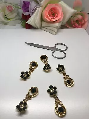 £2.99 • Buy 10t )  New Flower Tassel Type Designer Buttons Sewing  Craft Haberdashery 