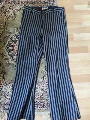 £25 • Buy NEW RETRO 60s 70s 80s 90s MOD STRIPE FLARES JEANS Bellbottoms Holy Roller MC105
