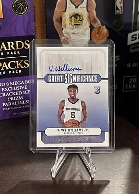 VINCE WILLAIMS Jr. 2022-23 NBA Hoops GREAT SIGnificance Rookie Autograph AUTO RC • $39.99