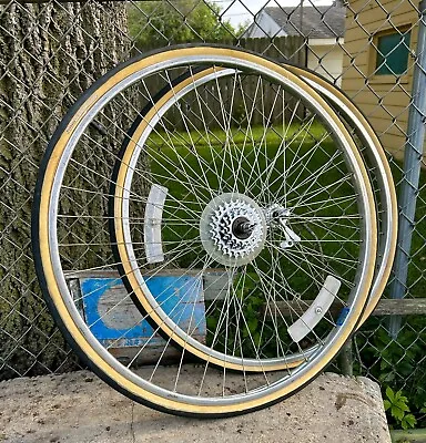 Wolber Super Champion Modele 58 40 / 36 Spoke Wheelset Touring Vintage 27 Wheels • $349