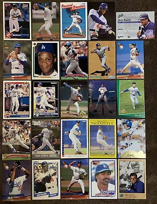 Los Angeles Dodgers MLB Baseball 25 Card Lot Stars Rookies Ho Park Piazza RC NM+ • $1.99