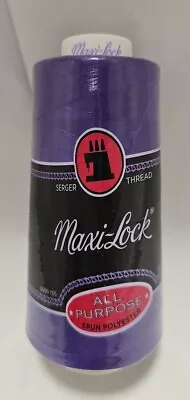 Maxi-Lock ~ Serger Thread - Purple 3000 Yd All Purpose Spun Polyester NEW! • $5.50