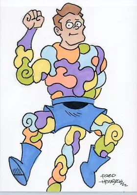 Fred Hembeck Sketch Card: Jigsaw 1960's Harvey Comics Hero • $17.49