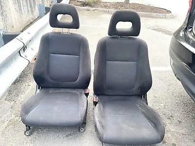 JDM Honda Acura Integra DC2 Seats USDM Type R Style LH RH Suede Red Stitches • $1550