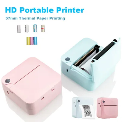 Mini Impresora Térmica Pocket HD Label Photo Printer Thermal Wireless Bluetooth • $6.92